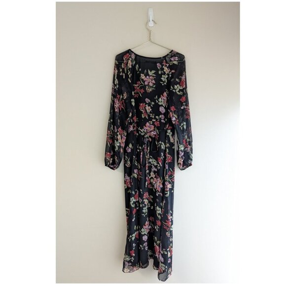 Mango MNG Floral puff-sleeve dress - Picture 8 of 12